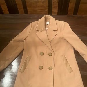 Cabi Heritage Camel Classic Coat Buttons Pockets Style #4113 Size Medium